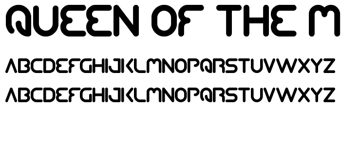 QUEEN OF THE MODERN AGE font